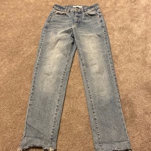 Garage Jeans. Size 00. Rough edge hem.